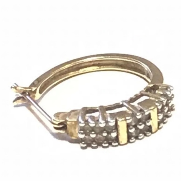 10k diamonds single Earrings. Firm - Picture 4 of 17